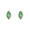 Tomfoolery SOLO Bezel Emerald Studs Discount