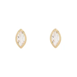 Tomfoolery SOLO Bezel Morganite Studs Outlet