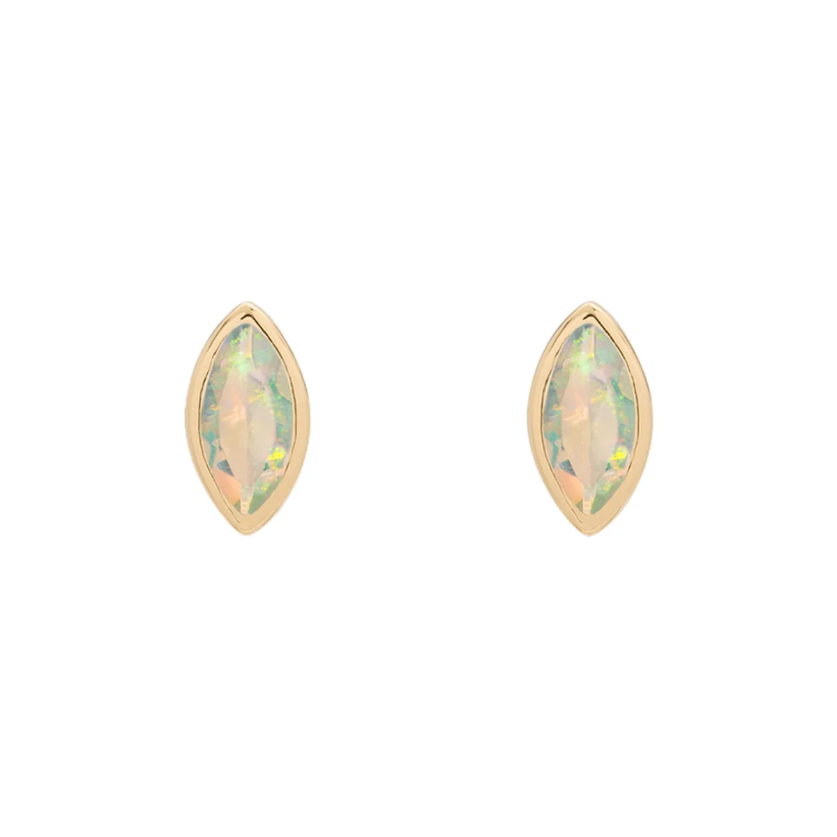 Tomfoolery SOLO Bezel Opal Studs Clearance