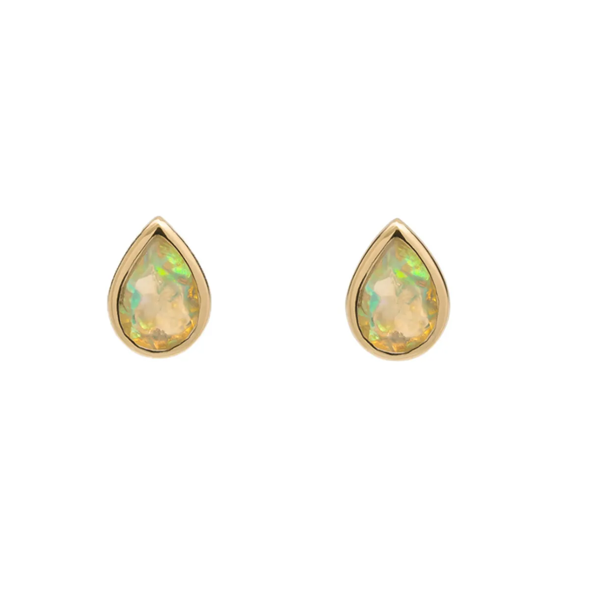 Tomfoolery SOLO Bezel Opal Studs Clearance