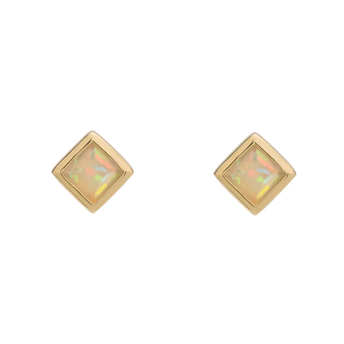 Tomfoolery SOLO Bezel Opal Studs Clearance