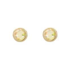 Tomfoolery SOLO Bezel Opal Studs Clearance