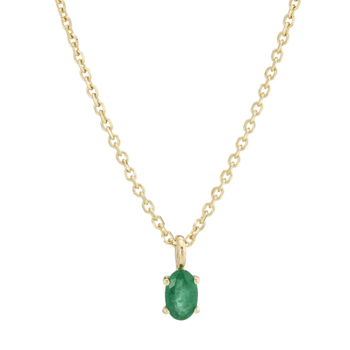 Tomfoolery SOLO Oval Emerald Pendant Sale