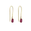 Tomfoolery SOLO Oval Ruby Drop Earrings Discount