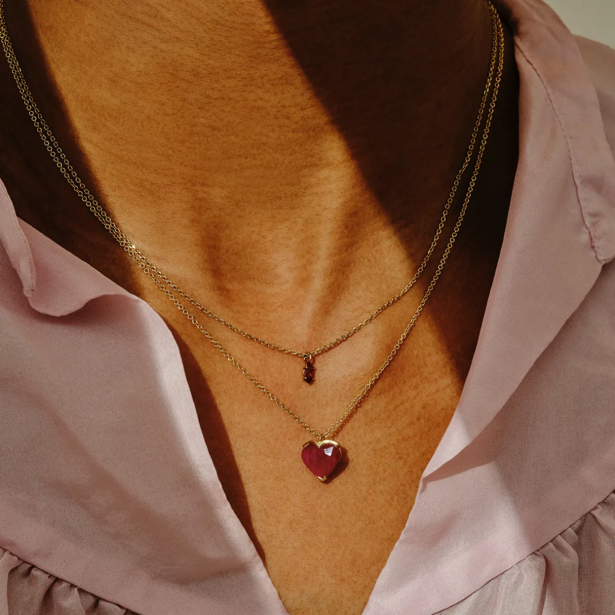 Tomfoolery SOLO Oval Ruby Pendant Outlet
