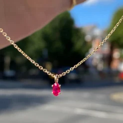 Tomfoolery SOLO Oval Ruby Pendant Outlet