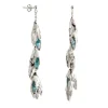 Tomfoolery Spiky Blue Dangle Earrings Hot
