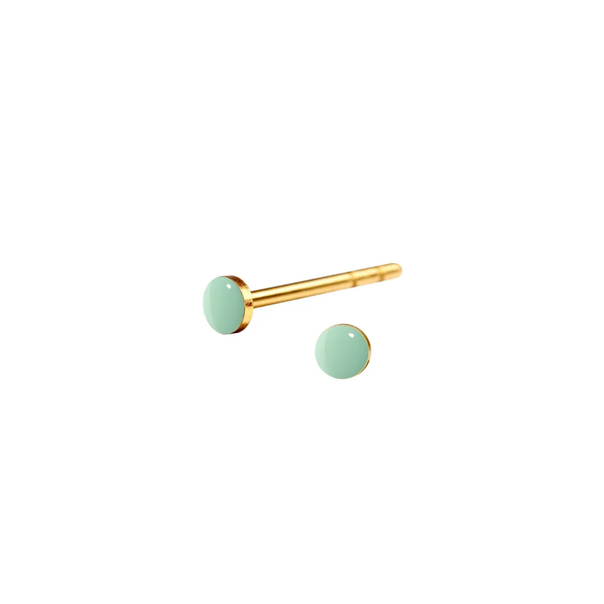 Tomfoolery Spot Nano Studs in Enamel Clearance