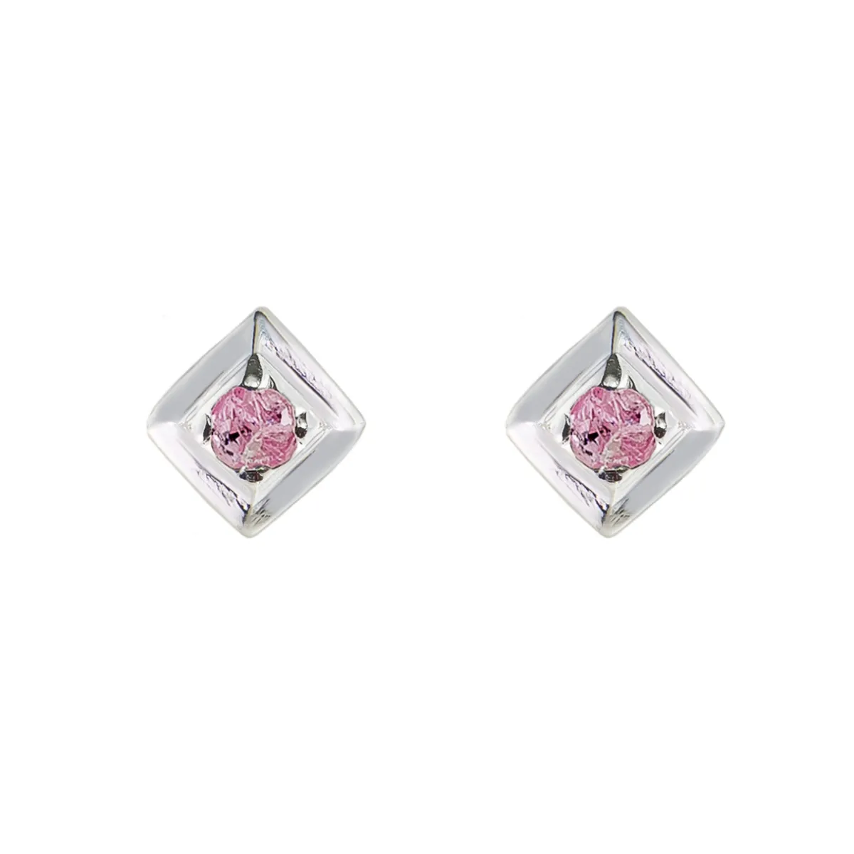 Tomfoolery Square Gem Studs Silver Sale