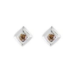 Tomfoolery Square Gem Studs Silver Sale