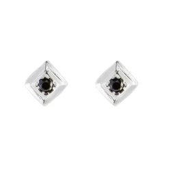 Tomfoolery Square Gem Studs Silver Sale