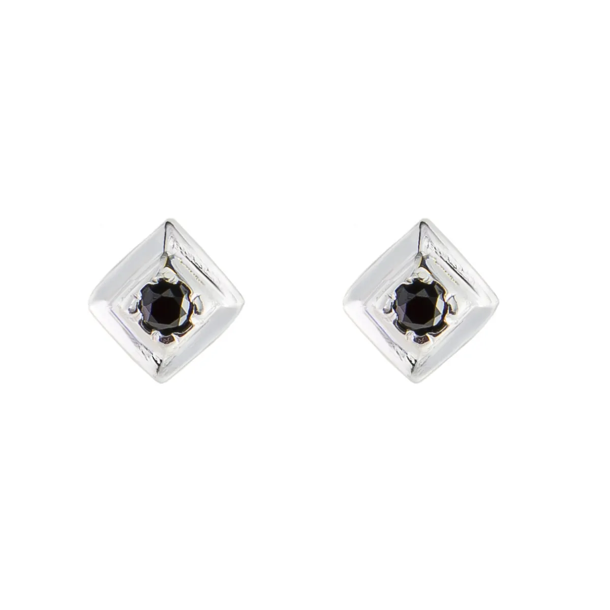 Tomfoolery Square Gem Studs Silver Sale