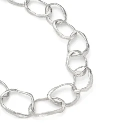 Tomfoolery Stone Drawing Necklace Silver Clearance