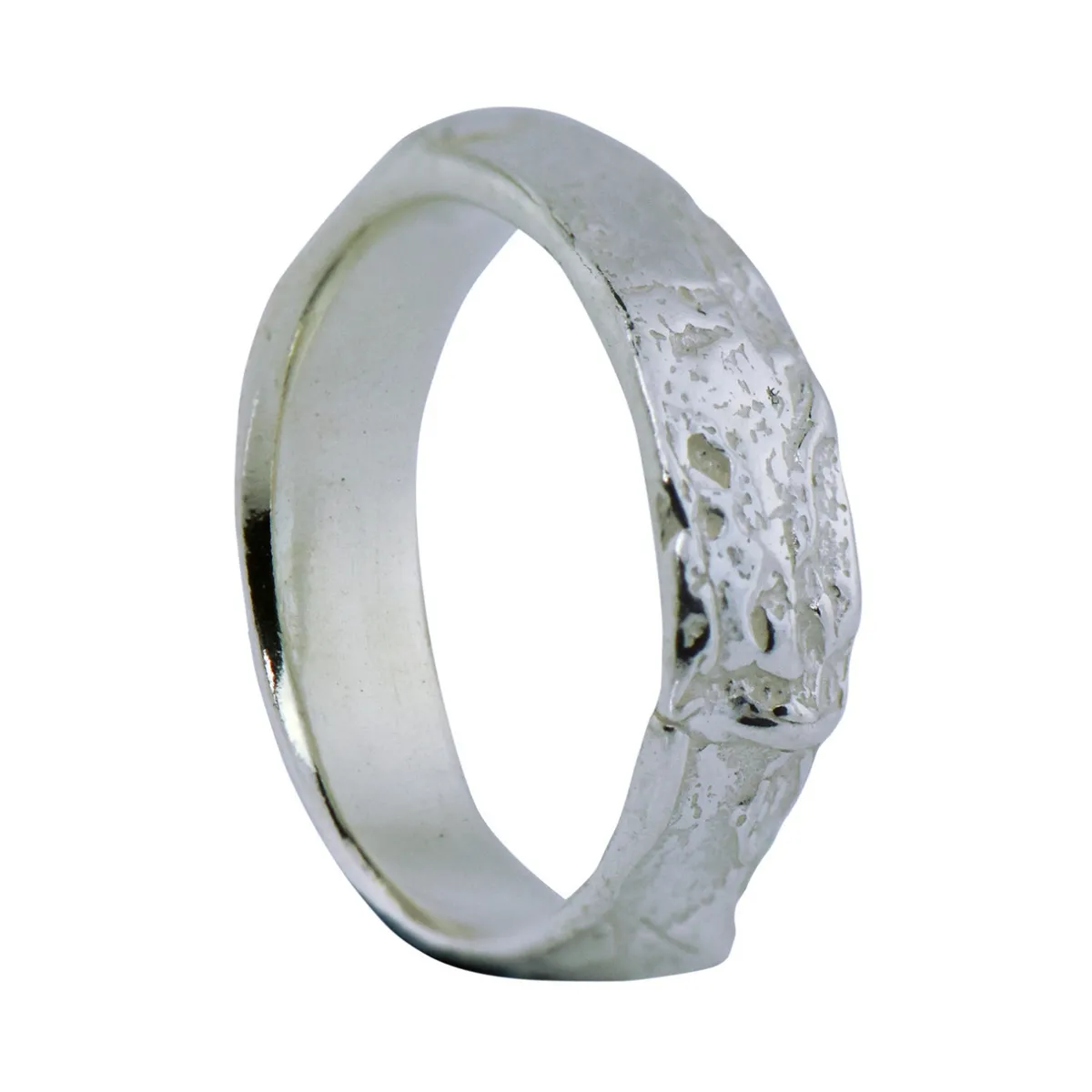 Tomfoolery Subtle Oak Ring in Silver Outlet