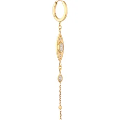 Tomfoolery Sun Eye Single Chain Earring Sale