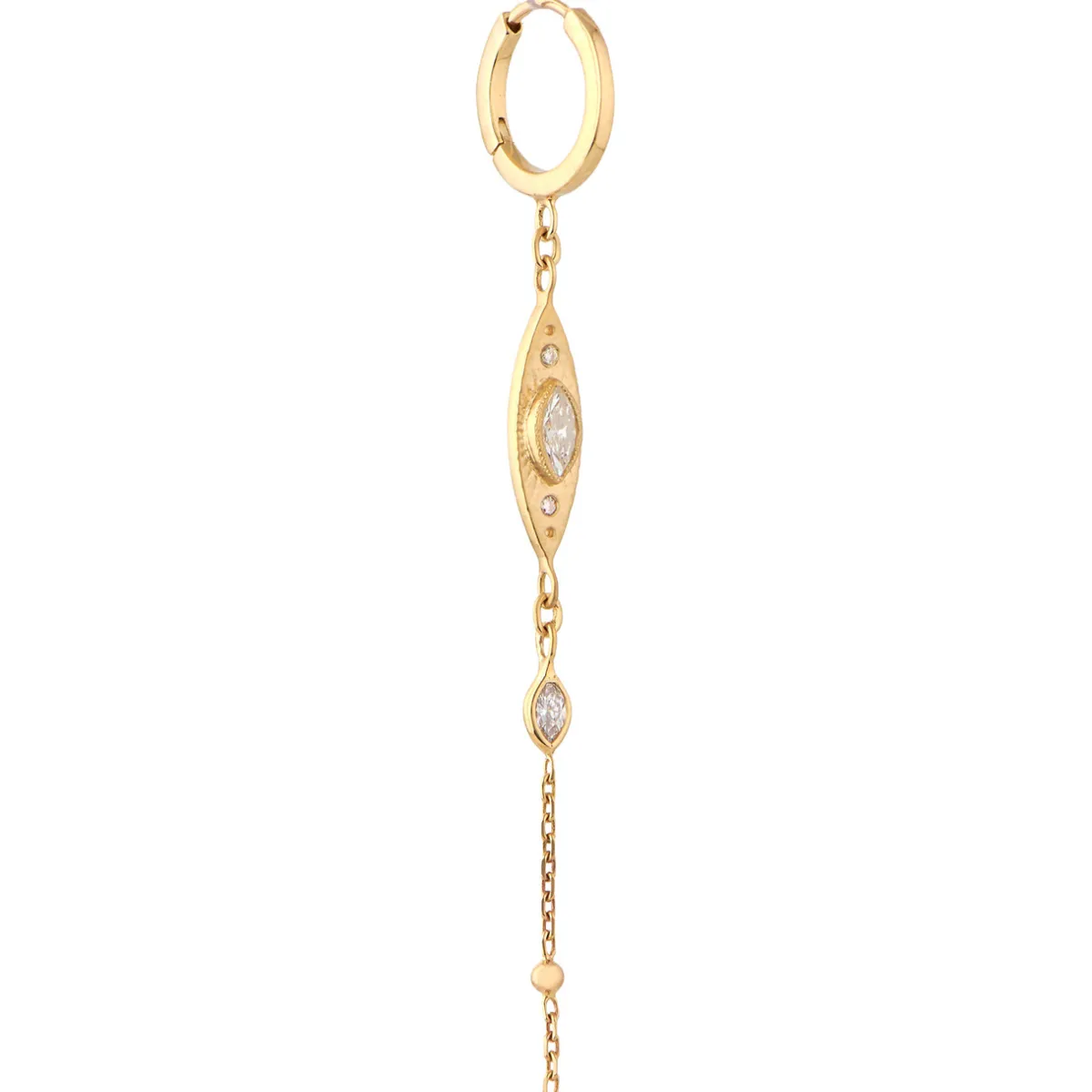 Tomfoolery Sun Eye Single Chain Earring Sale