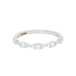 Tomfoolery Sylva Diamond Half Eternity Ring New