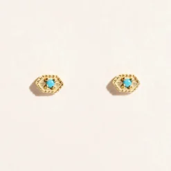Tomfoolery Tara Turquoise Studs Fashion