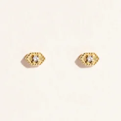 Tomfoolery Tara White Zircon Studs Best