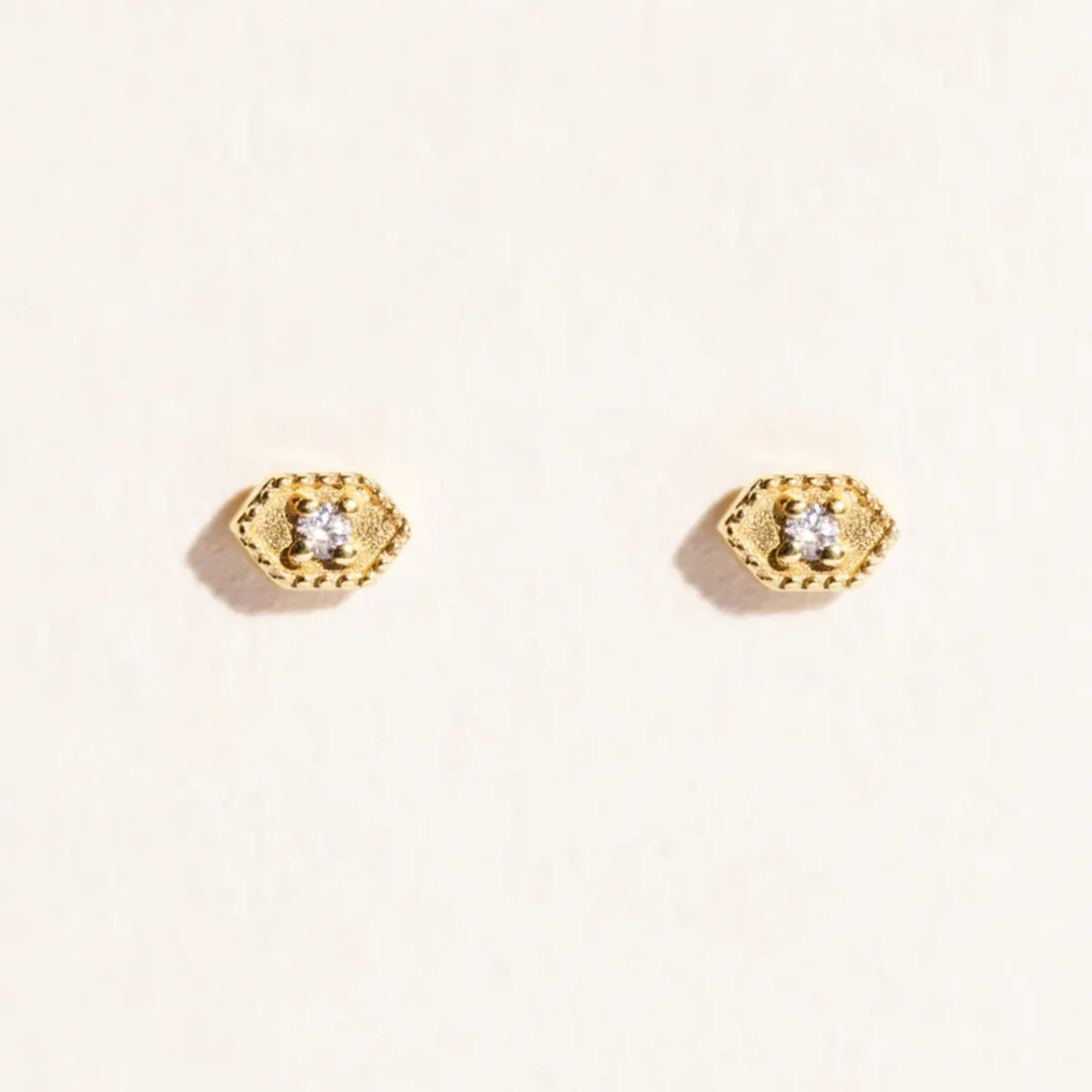 Tomfoolery Tara White Zircon Studs Best