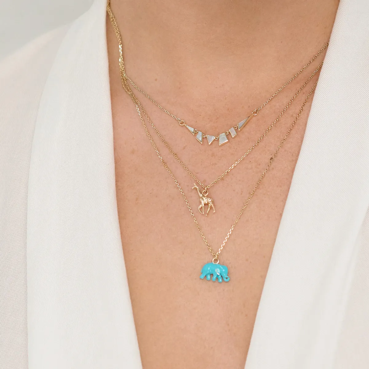 Tomfoolery Tesserae Mother Of Pearl Mini Necklace Best