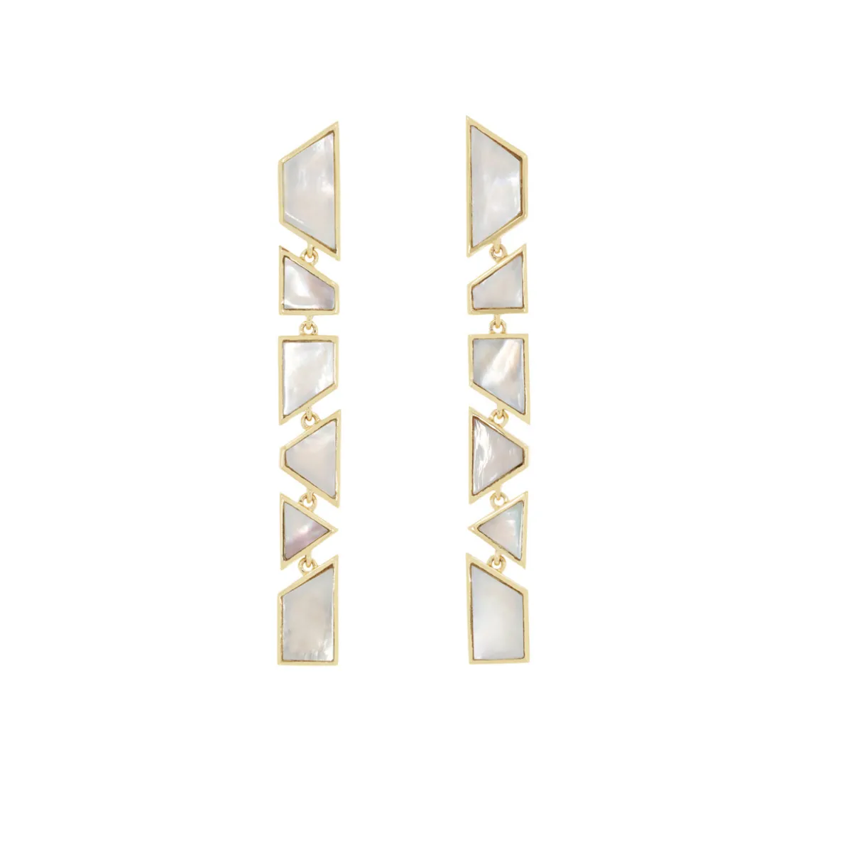 Tomfoolery Tesserae Pearl Inlay Short Drop Earrings Best