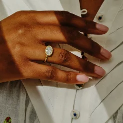 Tomfoolery tf Exclusive East To West Oval Lab Diamond Ring Discount