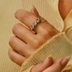 Tomfoolery tf Exclusive Five Stone Oval Lab Diamond Ring Outlet