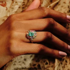 Tomfoolery tf Exclusive Paraiba Tourmaline & Sapphire Kaleidoscope Ring Best