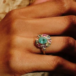 Tomfoolery tf Exclusive Paraiba Tourmaline & Sapphire Kaleidoscope Ring Best