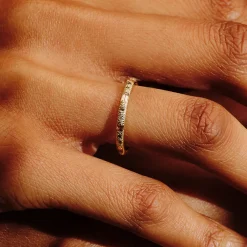 Tomfoolery tf Exclusive Peach Sapphire & Champagne Diamond Band Sale