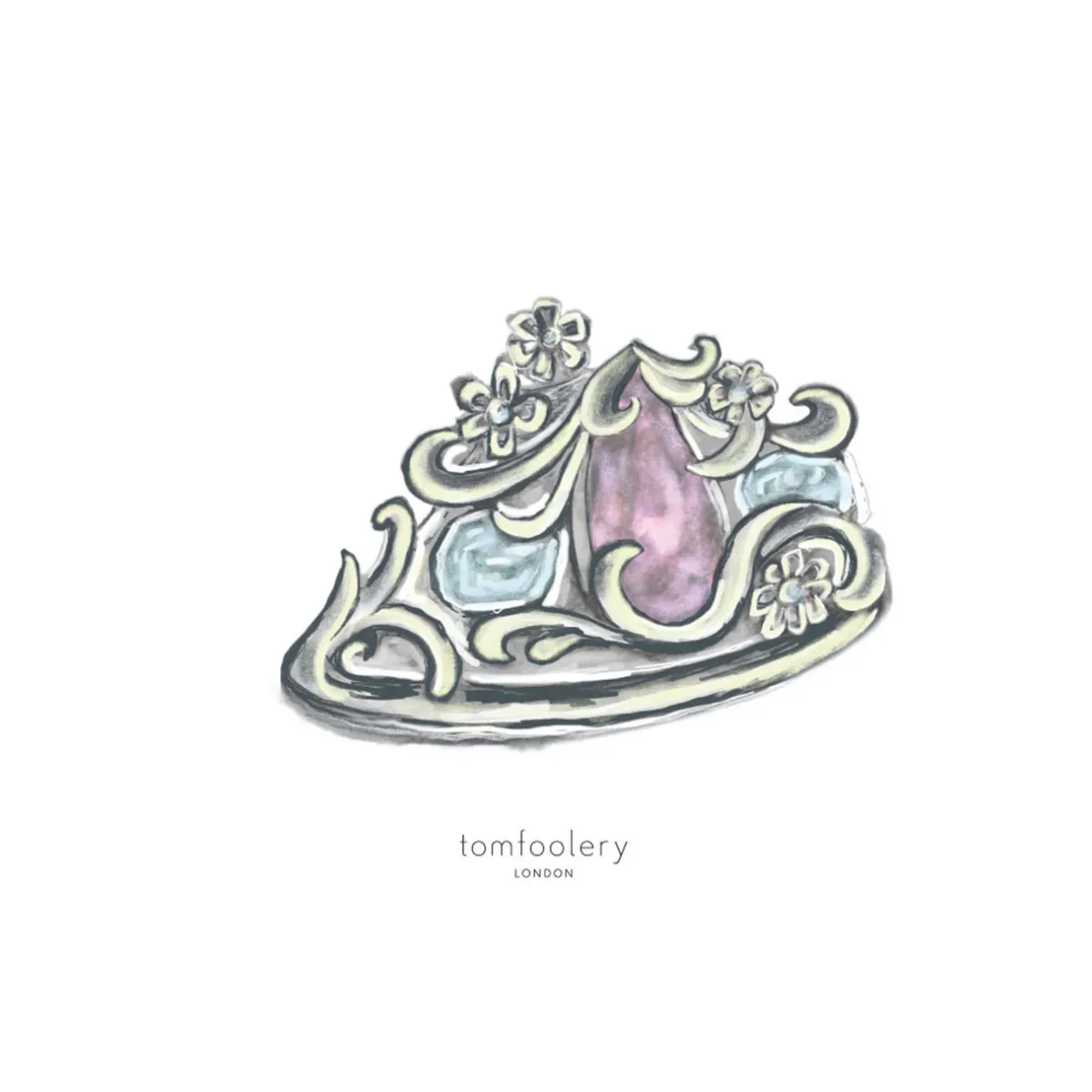 Tomfoolery The Blodeuwedd Art Ring Hot