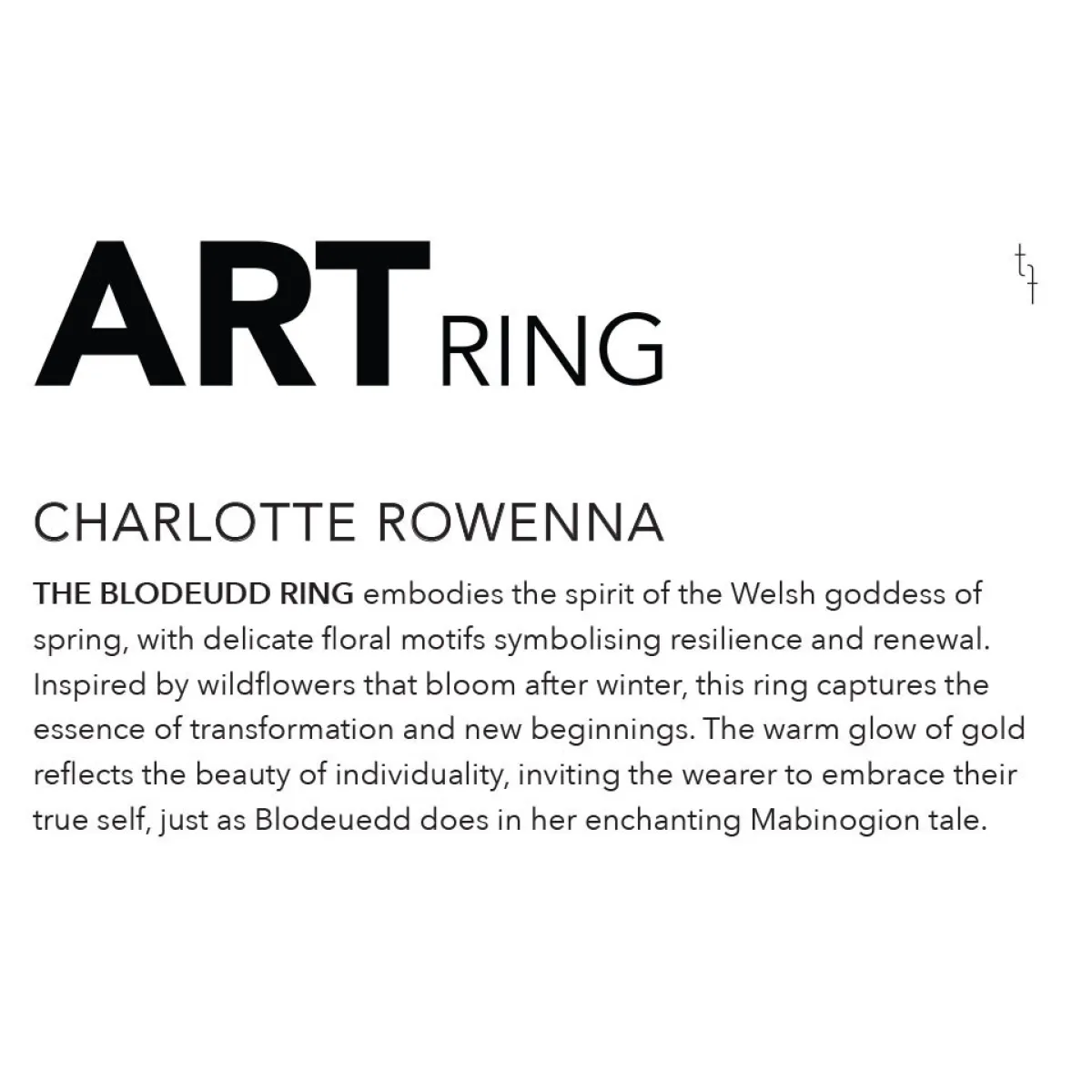 Tomfoolery The Blodeuwedd Art Ring Hot