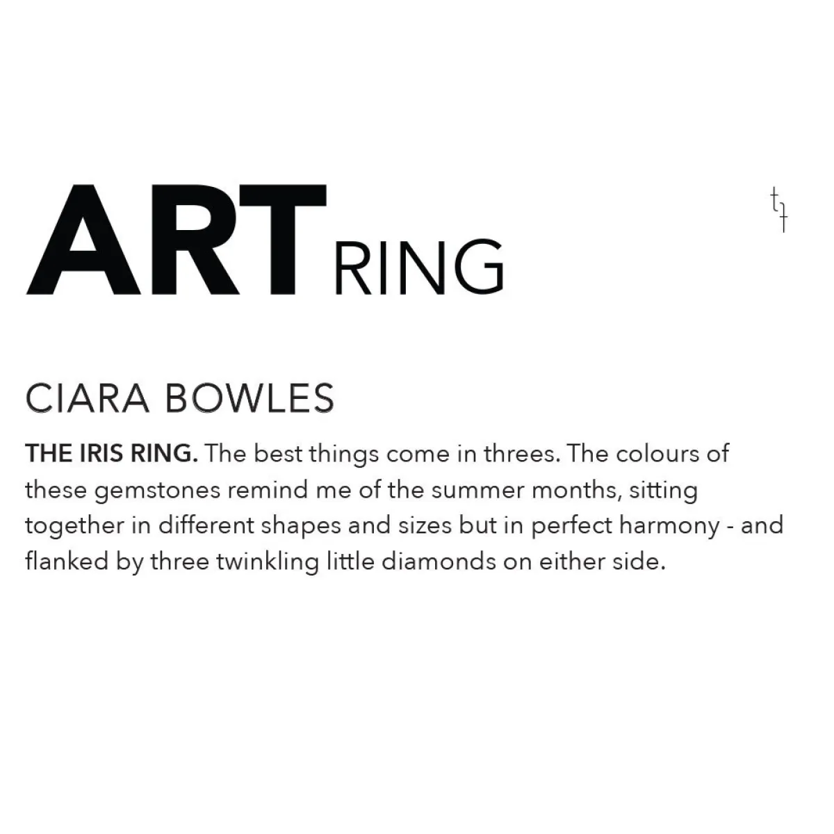 Tomfoolery The Iris Art Ring Fashion