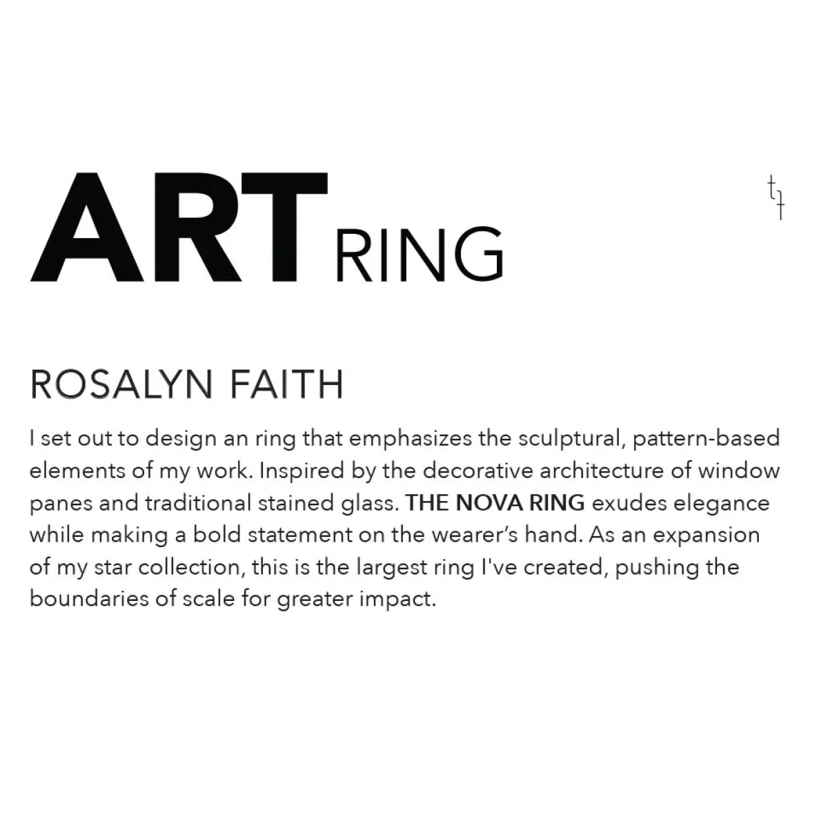 Tomfoolery The Nova Art Ring Fashion