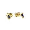 Tomfoolery Tiny Barnacle Blue Sapphire Studs Clearance