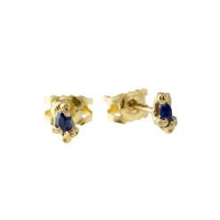 Tomfoolery Tiny Barnacle Blue Sapphire Studs Clearance