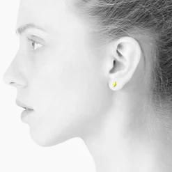 Tomfoolery Tiny Diamond Studs in Enamel Discount