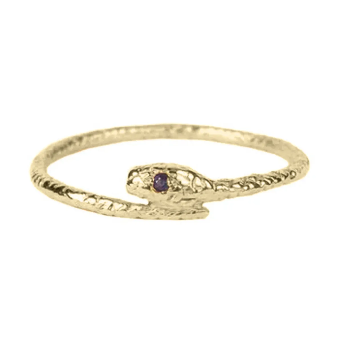 Tomfoolery Tiny Sapphire Snake Ring Clearance