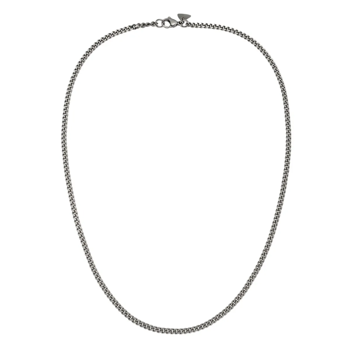 Tomfoolery Titanium Fine Flat Curb Chain Necklace Outlet