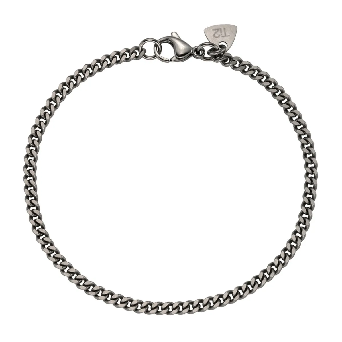 Tomfoolery Titanium Fine Flat Curb Chain Bracelet Outlet