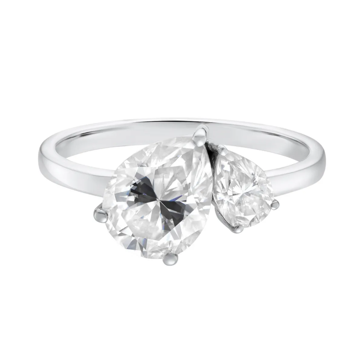 Tomfoolery Toi Et Moi Moissanite Duo Pear Cut Ring Clearance