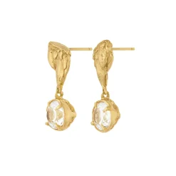 Tomfoolery Tota White Sapphire Drop Earrings Clearance