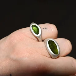 Tomfoolery Tourmaline Curved Ring 0.5 Sale