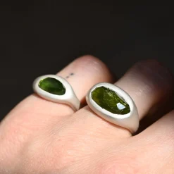 Tomfoolery Tourmaline Curved Ring 0.5 Sale