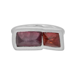 Tomfoolery Tourmaline Two Stone Stacking Ring 0.8 Discount