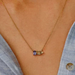 Tomfoolery TRIO Tanzanite, Sapphire & Trillion Diamond Pendant Best