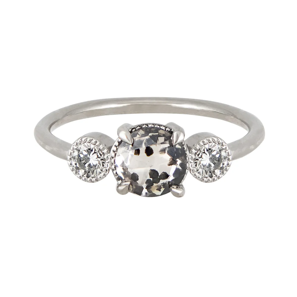 Tomfoolery TRIO White Gold Dalmatian Diamond Ring Discount