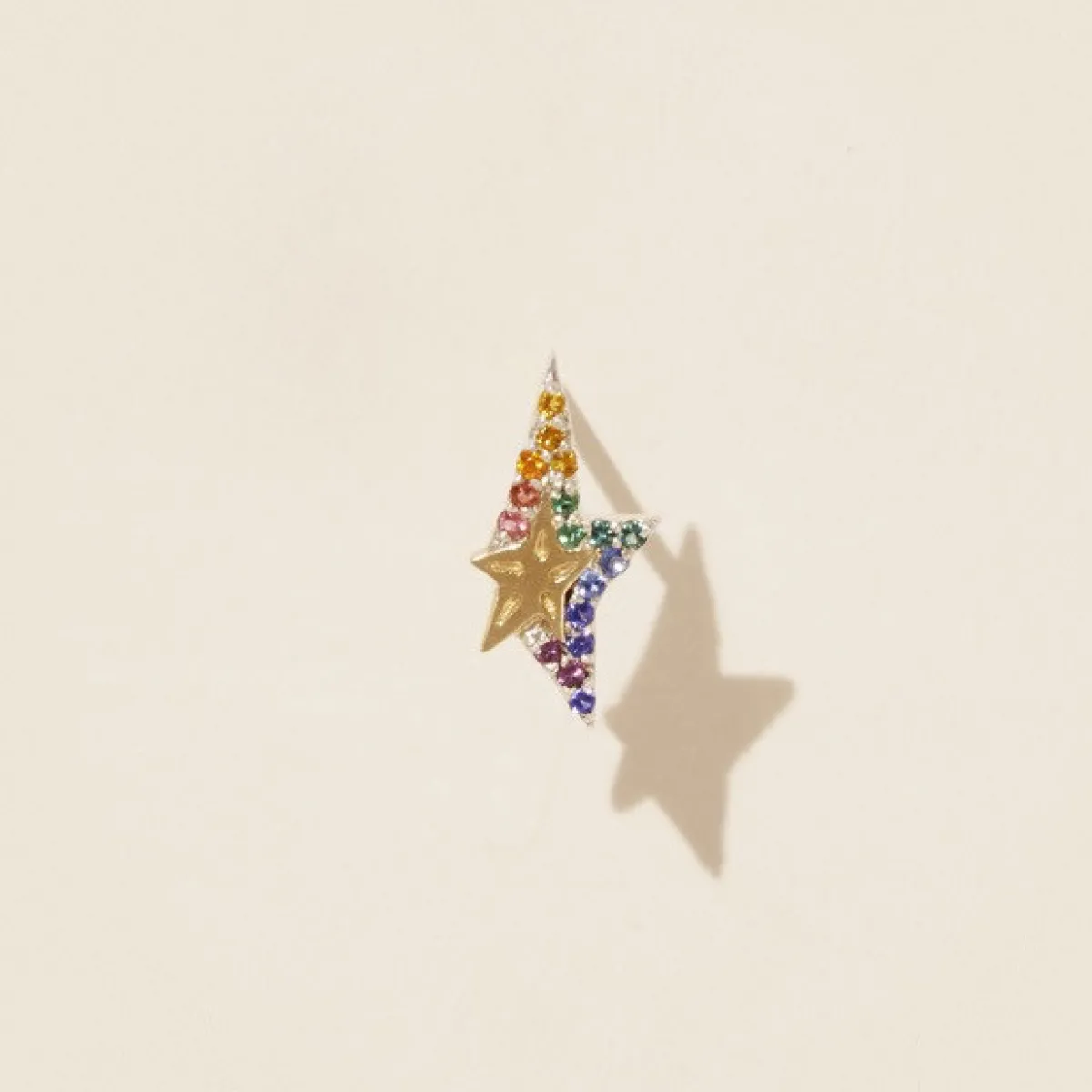 Tomfoolery Varda Rainbow Sapphire Stud Clearance