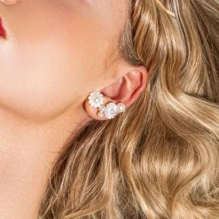Tomfoolery Venus Daydream Cluster Pearl Earrings Fashion